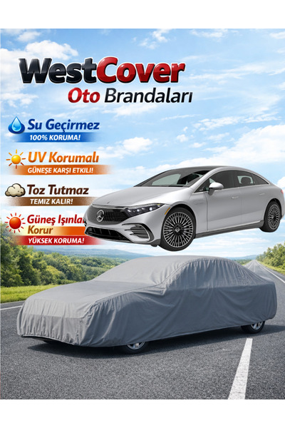 WestCover غطاء سيارة مرسيدس-بنز EQS متوافق، خيمة مقاومة للماء، غطاء سيارة