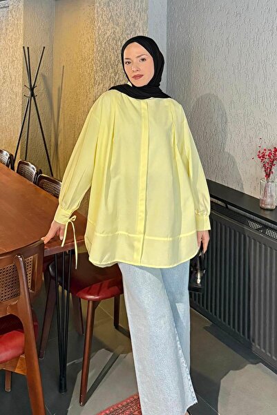 lamelif Cuffed Tunic Yellow