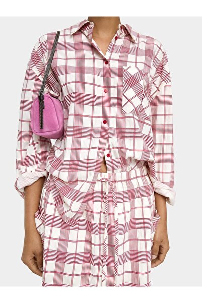 PARFOIS Kadın Kare Desenli Cepli Gömlek