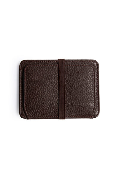 Abdullah Kiğılı Шкіряний футляр для карток із гумовою застібкою