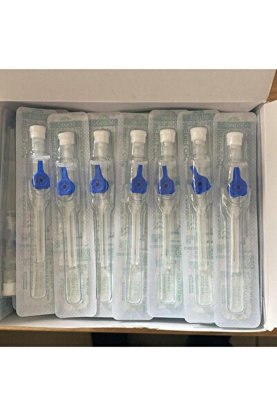 MEDİFLON MAVİ İNTRAKET(ANJIOKAT-BRANUL) STERİL PAKET (100 ADET)(22 G-0,9*25 M...