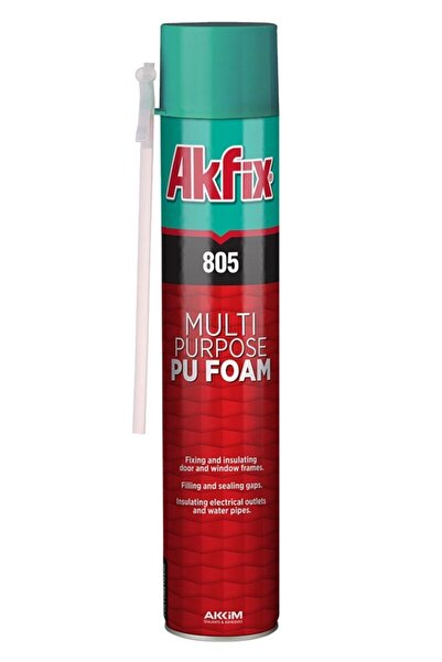 Genel Markalar Akfix 805 Genel Amaçlı Pu Köpük 300 Ml Dolgu Yapıştırma Yalıtı...