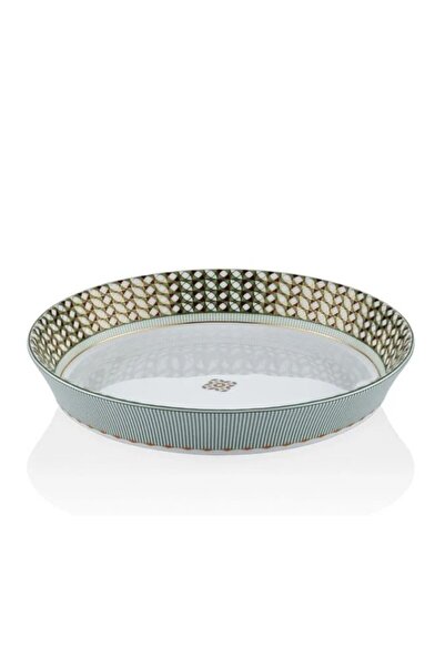 tea delight Opera House - Deep Plate 21 cm Green