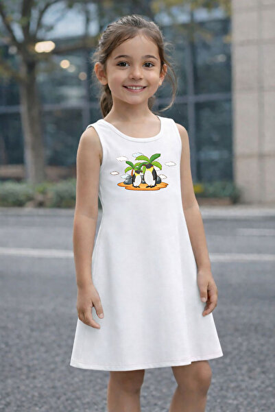 CACTUS COLLECTION ROCHIE DE VARĂ PENTRU FETE CU IMPRIMEU PINGUIN