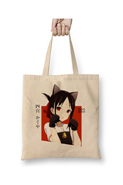 Toyaso Kaguya Sama Love Is War Geantă de pânză albă Geantă de cumpărături cu ...