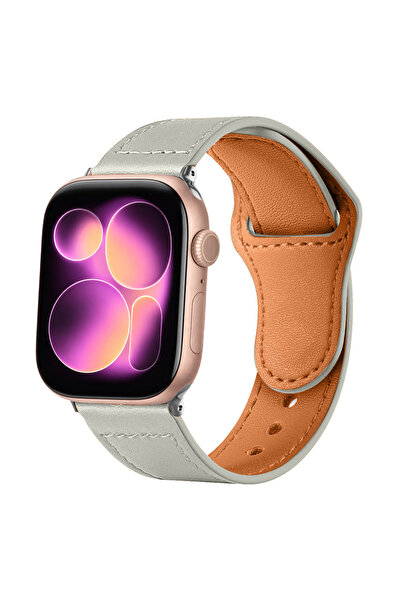 Sneezy حزام جلدي كلاسيكي فاخر متوافق مع سلسلة iWatch 7 8 9 10 11 مقاس 48/40/4...