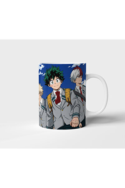 aknhediyelik Midoriya Bakugo Shoto My Hero Academia Anime Tasarım Kupa - Hedi...