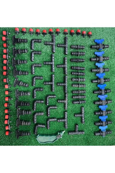 AFYONDOĞAPEYZAJ DAMLAMA BAĞLANTI SETİ B.D. APARATI-MİNİ VANA-EK-TE-DİRSEK-TAP...