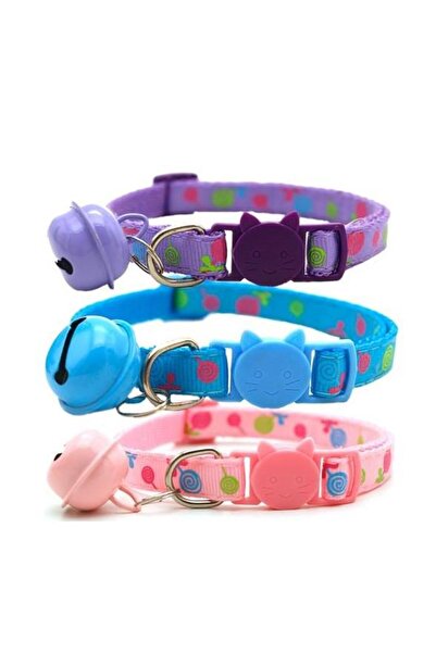Glipet Candy Dokuma Kedi Boyun Tasması 19x1 Cm Sarı