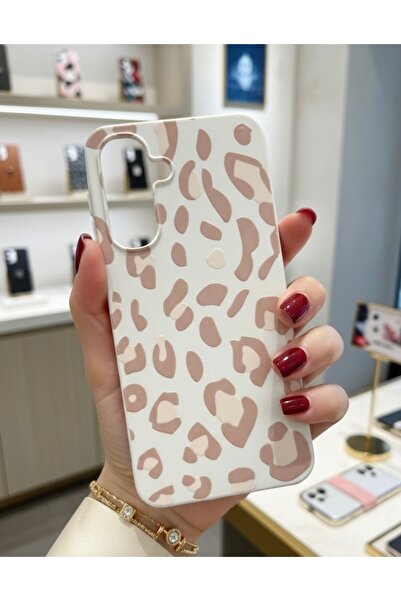 OVADA Samsung Galaxy 16 Uyumlu Leopar Desenli Silikon Telefon Kılıfı