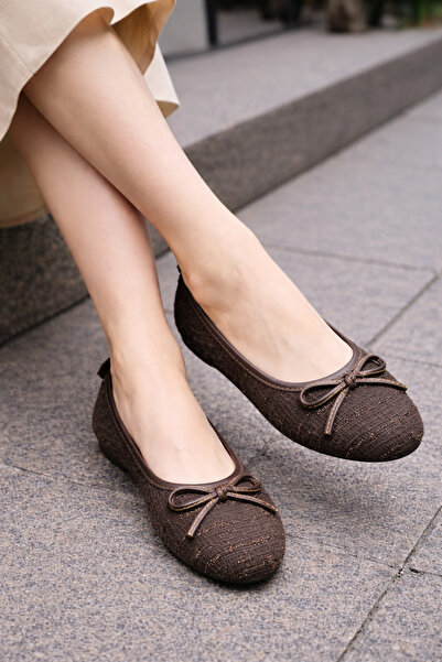 modastilin Υφασμάτινα παπούτσια Tweed Mary Jane Ballet με κομψή πόρπη, ορθοπε...