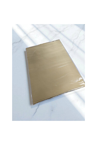 artizanmutfak Oluklu Çikolata Ambalaj Folyosu 50X35 Cm Altın | 1 Paket - 1KG