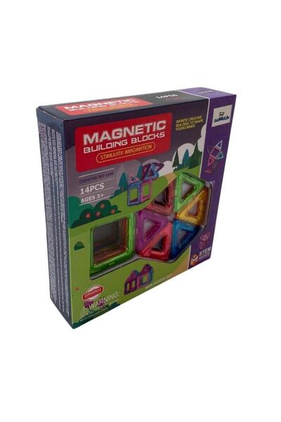 Samatlı Oyuncak 2266-34 Magnetic Set 14 Pieces -Smt