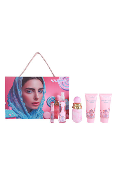 V.V LOVE "Marshmallow Blush Royale" - 5-Piece Fragrance and Care Set - A capt...