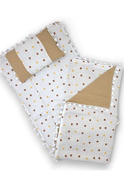 voyyo kids baby طقم مفارش سرير من 3 قطع مع بطانية ووسادة، مفرش سرير منقوش من ...