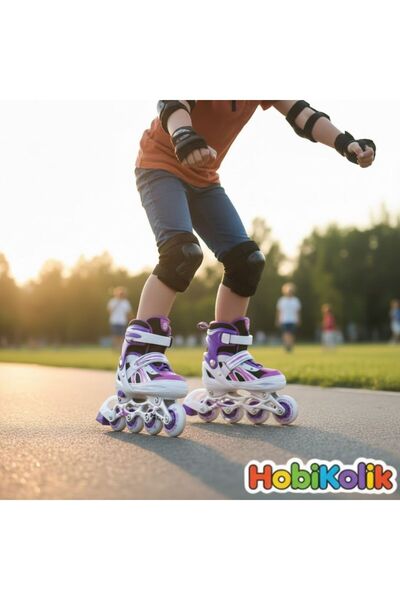 Hobikolik 🛼 AYARLANABİLİR IŞIKLI ÇOCUK PATENİ 34-37 NUMARA 🛼