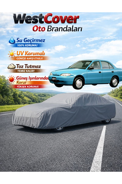 WestCover غطاء سيارة هيونداي أكسنت 1 متوافق، خيمة مقاومة للماء، غطاء سيارة