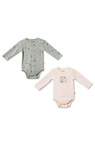 BabyCosy Organic Wear طقم بيبي مكون من قطعتين بأكمام طويلة مصنوع من القطن الع...