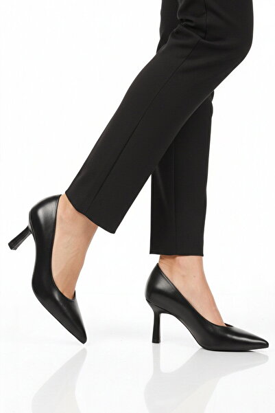 AYAKMOD Black Women's Thin Heeled Shoes 593052 Z