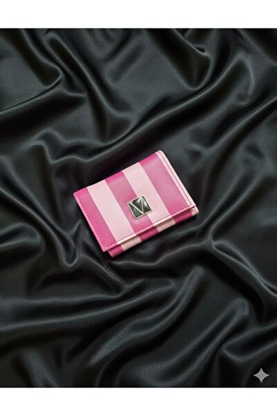 balbagss Women's Pink Striped Sports Wallet