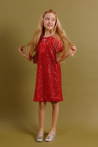 Perendi Rochie cu paiete pentru fete – Rochie de sărbătoare pentru ocazii spe...