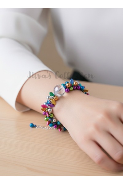 Jivva's Collection Spring Radiance Bracelet. Adjustable Chain. Special Design.