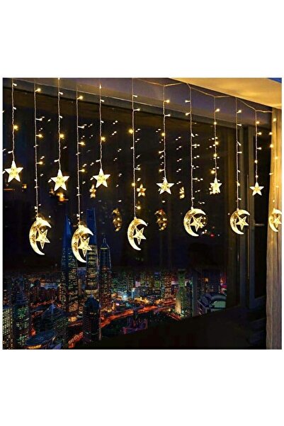 ETRONIK Warm String Light – White | Stars & Moon Shaped Ramadan & Christmas S...