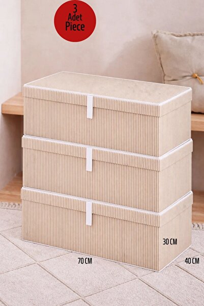 ALAS 3 Adet Çok Amaçlı Baza Altı Giysi&Yastık Mega Plus Hurç