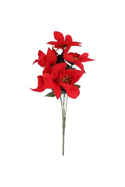 Goliat Buchet de 5 TRANDAFIRI DE CATIFEA 32 cm CULOARE ROȘIE