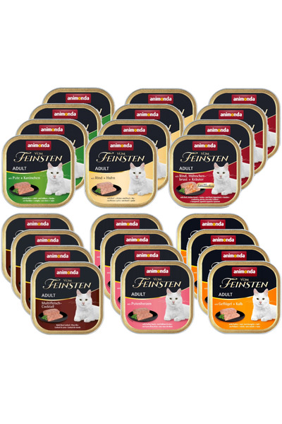 Animonda Vom Feinsten Classic wet cat food MIX OF FLAVORS 24x100g