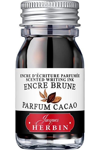Jacques Herbin Sticlă de cerneală 10ml maro - parfum de cacao