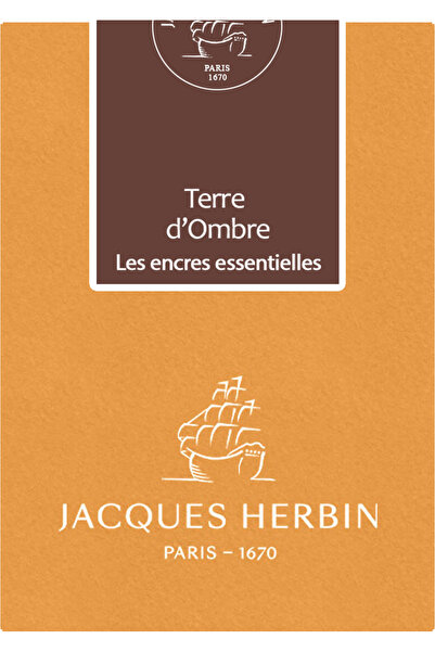 Jacques Herbin Cartușe de cerneală Terre d’Ombre - set de 7