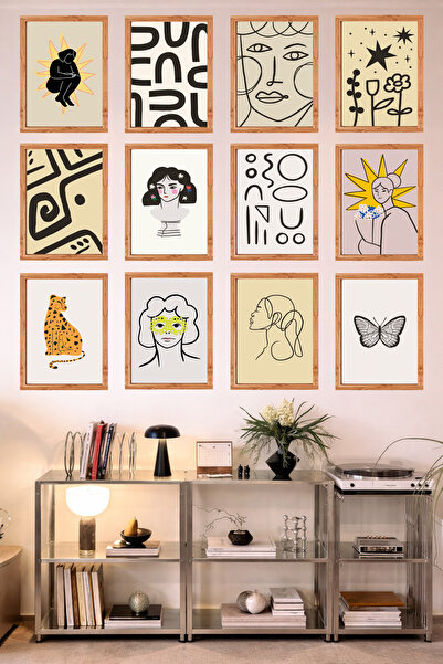 UNT Bucătărie cu aspect de cadru cu 12 rame |   Modern |   Set de pictură cu ...