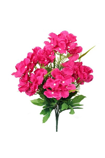 Goliat Bukiet 6 hortensji z dodatkami w kolorze ciemnego różu