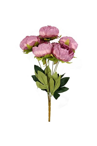 Goliat Sztuczny Bukiet 7 Piwonii Fioletowych 48cm - Realistyczne Kwiaty Dekor...