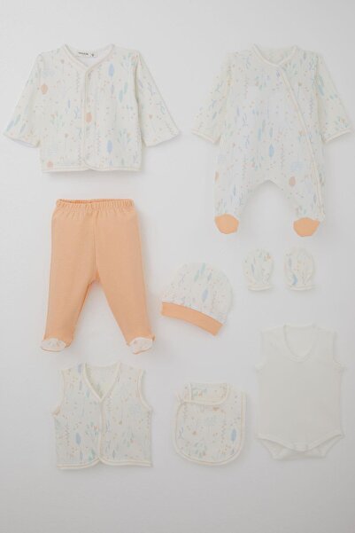 Breeze Baby Girl Hospital Release 8-Piece Spring Themed Floral Patterned 0-3 ...