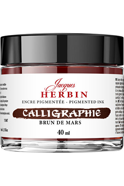 Jacques Herbin Sticlă de cerneală pigmentată Mars Brown 40ml