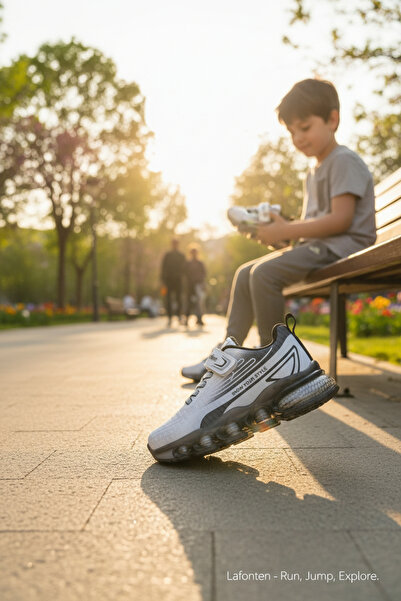 enoch حذاء رياضي للأطفال من إينوخ جراديان بنعل هوائي شفاف ومتدرج اللون