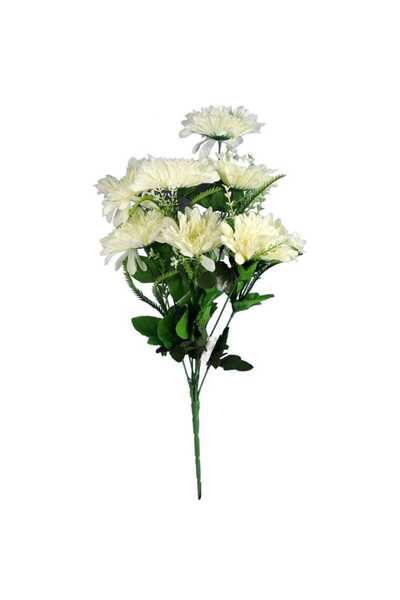 Goliat Bukiet 9 Sztucznych Gerber w Kolorze Białym o Wysokości 54cm