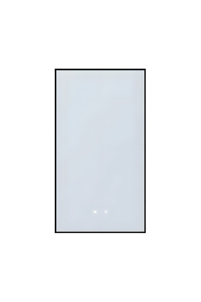 Diplon Oglindă de baie Oleander cu LED 50×90 cm, ramă din aluminiu negru mat,...