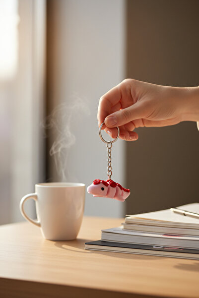 Pazarois سلسلة مفاتيح متحركة بأشكال الورد والديناصورات