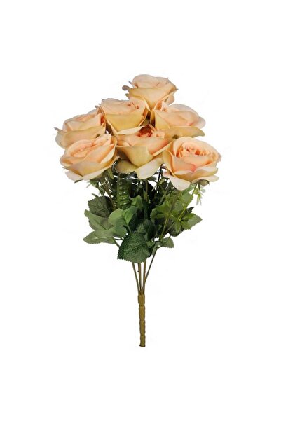 Goliat Bukiet Sztucznych Róż Kolor Kremowy - 7 Sztuk, Wysokość 45 cm