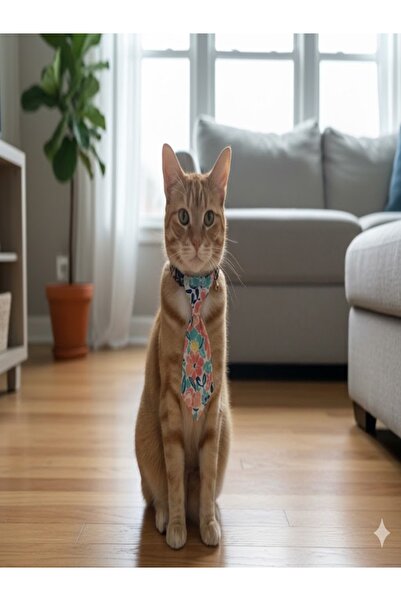 flypet Colorful Flower Pattern Tie Cat Collar & Puppy Dog Collar 13Cm-24Cm