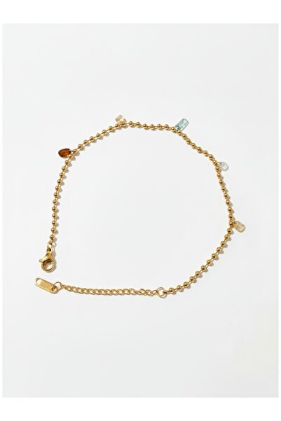 ATALYA ACCESSORY سوار نسائي من حجر دوريكا الملون - سلسلة خرز متدلية بسيطة، لا...