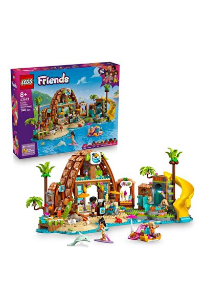 LEGO مجموعة بناء ألعاب منتجع شاطئي للأصدقاء والعائلة، مجموعة ألعاب سفر مع حيو...