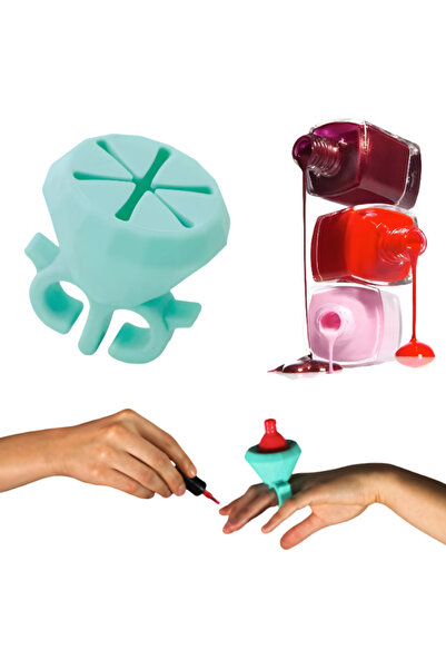 Other Nail Polish Holder Ring, Flexible Silicone, Diamond Shape, Anti-Spill, ...