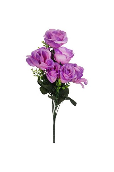 Goliat Bukiet Fioletowych Róż z Bukszpanem - Dekoracja Wyglądająca jak Żywa, ...