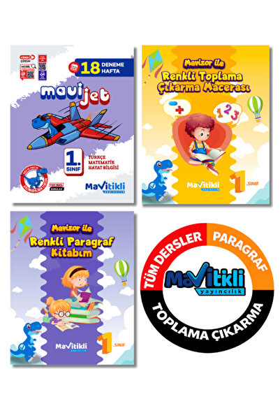 Mavitikli Yayıncılık 1.SINIF YENİ 3'LÜ SET