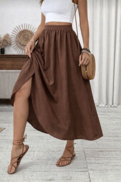 JANES Γυναικεία υφασμάτινη φούστα αλεξίπτωτου με ελαστική μέση