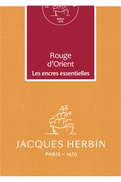 Jacques Herbin Cartușe de cerneală Rouge d’Orient - set de 7